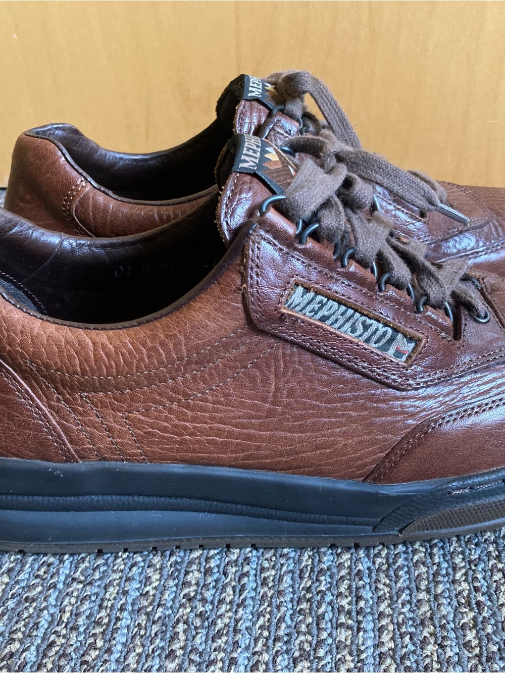 Mephisto Match Desert Brown Leather Sneakers - Picture 10 of 11